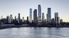 Sunrise Sail by Hudson Yards to the Manhattan Cruise Terminal in NYC