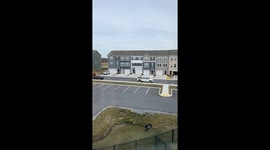 Motorcycle Fails to Make It Up Ramp