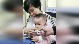 Deaf baby girl bursts into tears after hearing mum's voice for first time ever