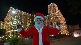 Santa Claus at Mother Church of Rajasthan on Christmas