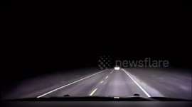 Smuggler's Car Catches Fire in Police Chase in Kinney County, USA