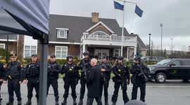 Wake services  for fallen NYPD officer Jonathan Diller.