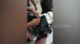 Passenger intercepted with Gold-Paste concealed in clothing in southern India