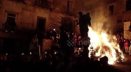 Religious statue depicting Jesus during the Good Friday procession in Sessa Aurunca.
