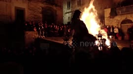 Religious statue depicting Jesus during the Good Friday procession in Sessa Aurunca.