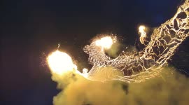 Raging Volcanic Eruption at Sundhnuksgiga in Iceland