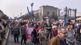 Germans protest against NATO's defense budget increase in Berlin