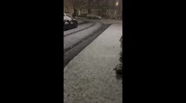 Heavy snow in Plymouth as storm Nelson hits Southwest England