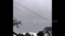 US: Video Captures Moment Lightning Strikes Plane In California