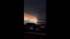 Spectacular noctilucent cloud hovers over road in the Philippines