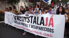 Walk Of Silence For Victims Of State Violence In Sao Paulo, Brazil