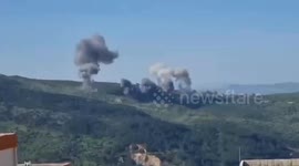 Israeli Warplanes Attack Rashia Fakhar, Southern Lebanon
