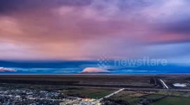 Beautiful easter colour across the sky captured in Utah