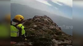 Stranded Hikers Airborne to Safety in Sassari, Italy