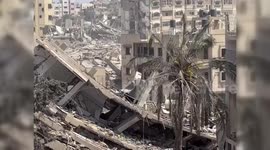 Al-Shifa Hospital Neighbourhood Flattened In Gaza