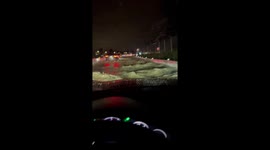 Montecito, California: video captures treacherous flooded road