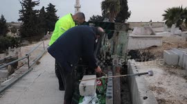 Iftar cannon fired during Ramadan in Jerusalem