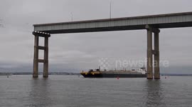 Unified Command Crews Clear Debris from Patapsco River Channel in Baltimore, MD, USA