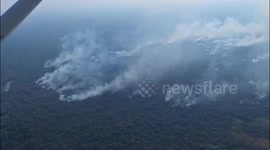 CONRED Overflight Reveals Devastating Chocop Forest Fire in San Andres, Guatemala