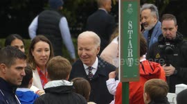 Joe Biden at 2024 White House Easter Egg Roll.