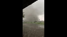 Massive tornado tatters India