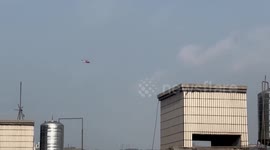 Taiwan earthquake damage surveyed by helicopter