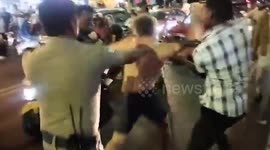 British naby sailor BITES motorcycle rider during 'drunk rampage' in India