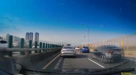 Moment of quake jolting Taiwan highway