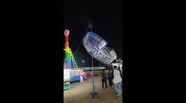 Lone rider takes on twister at Rio Carnival in Davao City, Philippines