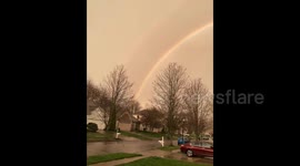 US: Double Rainbow Spotted After Storm In Columbus, Ohio