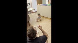 Boy Sees Bubbles For the First Time