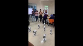 Robots give awesome dance performance