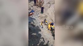 Fourteen months-old boy falls into open borewell in southern India, rescued