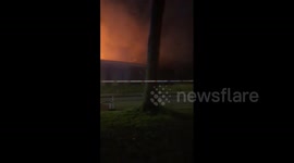 UK: Massive Fire Erupts At Former Club In Blackley, Manchester