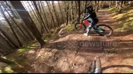 Cyclist gets run over in Scotland