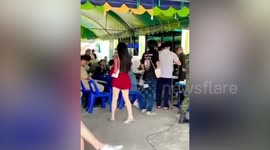 Glamorous Thai ladyboys celebrate as they dodge annual military draft