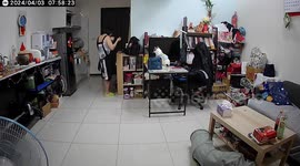 Family holds on tight as earthquake rocks Taiwan home