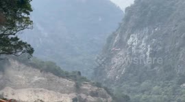 People rescued from tunnel near Taroko Park after earthquake in Taiwan