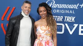 Wilson Cruz and Sonequa Martin-Green attend Star Trek: Discovery Final Season Premiere