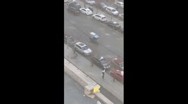 Father dances with daughter while collecting her from school to boost her confidence