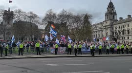 Pro-Israel is in the process of organizing a counterattack against Pro-Palestine at Parliament square, London, UK