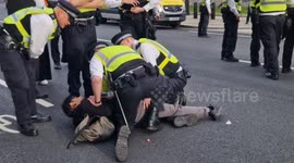 Police make several arrests at the Al-Quds Day protest in London