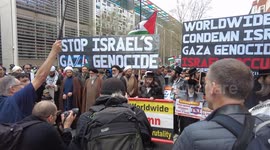The 2024 Annual Quds Day Stands for humanity and justice, with the slogan 'Free Palestine' in London, UK
