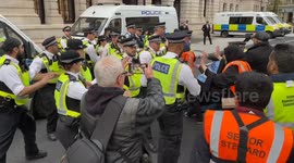 SCUFFLES take place as Police ARREST Palestinian Protesters at the annual Al Qud Protest - London 05/04/24