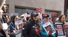 Rally in support of hostages taken by Hamas in NYC