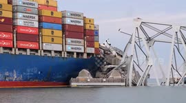 Baltimore bridge wreckage continues to be searched by marine teams