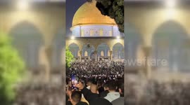 Thousands Gather at Al-Aqsa, East Jerusalem, As Ramadan Nears Climax
