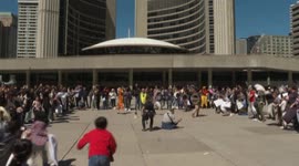 Hundreds engage in whimsical