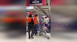 Food activists target supermarket in Paris