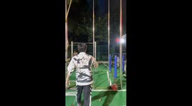 Man skillfully climbs pole barehanded in China